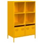 Aparador acero amarillo mostaza 68x39x103,5 cm