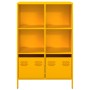 Aparador acero amarillo mostaza 68x39x103,5 cm