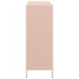 Aparador de acero rosa 101,5x39x103,5 cm