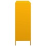 Aparador de acero amarillo mostaza 101,5x39x103,5 cm