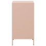 Aparador de acero laminado en frío rosa 35x39x73,5 cm