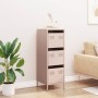 Aparador de acero rosa 39x35x103,5 cm
