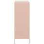 Aparador de acero rosa 39x35x103,5 cm