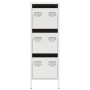 Aparador de acero blanco 39x35x103,5 cm