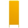 Aparador de acero amarillo mostaza 68x39x103,5 cm