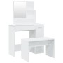 Weißes Schminktischset 86,5x35x136 cm von vidaXL, Schlafzimmerkommoden - Ref: Foro24-3114147, Preis: 114,08 €, Rabatt: %
