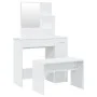 White dressing table set 86.5x35x136 cm by vidaXL, Bedroom Dressers - Ref: Foro24-3114147, Price: 114,26 €, Discount: %
