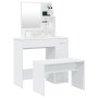 Weißes Schminktischset 86,5x35x136 cm von vidaXL, Schlafzimmerkommoden - Ref: Foro24-3114147, Preis: 114,08 €, Rabatt: %