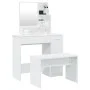 White dressing table set 86.5x35x136 cm by vidaXL, Bedroom Dressers - Ref: Foro24-3114147, Price: 114,26 €, Discount: %