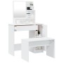 Weißes Schminktischset 86,5x35x136 cm von vidaXL, Schlafzimmerkommoden - Ref: Foro24-3114147, Preis: 114,08 €, Rabatt: %