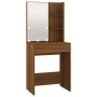 Brown Oak Plywood LED Vanity Set by vidaXL, Bedroom furniture sets - Ref: Foro24-3114106, Price: 231,78 €, Discount: %