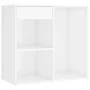 Juego de tocador con LED madera contrachapada blanco brillante de vidaXL, Conjuntos de muebles para dormitorios - Ref: Foro24...