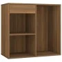 Brown Oak Plywood LED Vanity Set by vidaXL, Bedroom furniture sets - Ref: Foro24-3114106, Price: 231,78 €, Discount: %