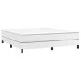 Estructura de cama de cuero sintético blanco 160x200 cm de vidaXL, Camas y somieres - Ref: Foro24-3120707, Precio: 108,98 €, ...