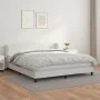 Boxspringbett mit weißer Kunstledermatratze 160x200 cm von vidaXL, Betten und Lattenroste - Ref: Foro24-3127200, Preis: 512,6...