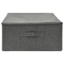 Anthrazitgraue Aufbewahrungsbox aus Stoff, 70 x 40 x 18 cm von vidaXL, Aufbewahrungskörbe - Ref: Foro24-332903, Preis: 26,40 ...