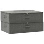 Aufbewahrungsboxen 2 Einheiten anthrazitgrauer Stoff 70x40x18 cm von vidaXL, Aufbewahrungskörbe - Ref: Foro24-332904, Preis: ...