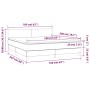 Boxspringbett mit weißer Kunstledermatratze 160x200 cm von vidaXL, Betten und Lattenroste - Ref: Foro24-3141012, Preis: 516,9...