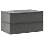 Aufbewahrungsboxen 2 Einheiten anthrazitgrauer Stoff 70x40x18 cm von vidaXL, Aufbewahrungskörbe - Ref: Foro24-332904, Preis: ...
