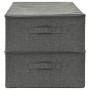 Aufbewahrungsboxen 2 Einheiten anthrazitgrauer Stoff 70x40x18 cm von vidaXL, Aufbewahrungskörbe - Ref: Foro24-332904, Preis: ...