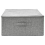 Aufbewahrungsbox aus grauem Stoff, 70 x 40 x 18 cm von vidaXL, Aufbewahrungskörbe - Ref: Foro24-332905, Preis: 39,45 €, Rabat...