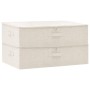 Aufbewahrungsboxen 2 Einheiten cremefarbener Stoff 70x40x18 cm von vidaXL, Aufbewahrungskörbe - Ref: Foro24-332908, Preis: 45...