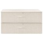 Storage boxes 2 units cream fabric 70x40x18 cm by vidaXL, Storage baskets - Ref: Foro24-332908, Price: 45,29 €, Discount: %