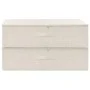 Storage boxes 2 units cream fabric 70x40x18 cm by vidaXL, Storage baskets - Ref: Foro24-332908, Price: 44,36 €, Discount: %
