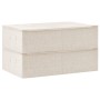 Aufbewahrungsboxen 2 Einheiten cremefarbener Stoff 70x40x18 cm von vidaXL, Aufbewahrungskörbe - Ref: Foro24-332908, Preis: 45...