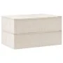 Storage boxes 2 units cream fabric 70x40x18 cm by vidaXL, Storage baskets - Ref: Foro24-332908, Price: 44,36 €, Discount: %