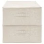 Storage boxes 2 units cream fabric 70x40x18 cm by vidaXL, Storage baskets - Ref: Foro24-332908, Price: 44,36 €, Discount: %