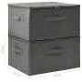 Storage boxes 2 units anthracite gray fabric 43x34x23 cm by vidaXL, Storage baskets - Ref: Foro24-332909, Price: 32,71 €, Dis...
