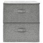 Storage boxes 2 units gray fabric 43x34x23 cm by vidaXL, Storage baskets - Ref: Foro24-332910, Price: 35,54 €, Discount: %