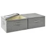 Cajas de almacenaje 2 unidades tela gris 43x34x23 cm de vidaXL, Cestas para almacenaje - Ref: Foro24-332910, Precio: 36,84 €,...