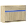 Mueble de TV LED madera de ingeniería roble Sonoma 91x34x61 cm en Muebles TV | Comprar online en Foro24