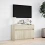 Mueble de TV LED madera de ingeniería roble Sonoma 91x34x61 cm en Muebles TV | Comprar online en Foro24