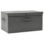Caja de almacenaje tela gris antracita 50x30x25 cm de vidaXL, Cestas para almacenaje - Ref: Foro24-332912, Precio: 24,42 €, D...