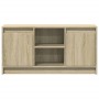 Mueble de TV LED madera de ingeniería roble Sonoma 100x34x50 cm