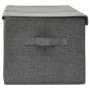 Caja de almacenaje tela gris antracita 50x30x25 cm de vidaXL, Cestas para almacenaje - Ref: Foro24-332912, Precio: 24,42 €, D...