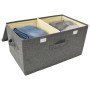 Anthracite gray fabric storage box 50x30x25 cm by vidaXL, Storage baskets - Ref: Foro24-332912, Price: 22,17 €, Discount: %