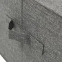Caja de almacenaje tela gris antracita 50x30x25 cm de vidaXL, Cestas para almacenaje - Ref: Foro24-332912, Precio: 24,42 €, D...
