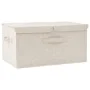 Cream fabric storage box 50x30x25 cm by vidaXL, Storage baskets - Ref: Foro24-332916, Price: 26,02 €, Discount: %