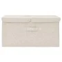 Cream fabric storage box 50x30x25 cm by vidaXL, Storage baskets - Ref: Foro24-332916, Price: 26,02 €, Discount: %