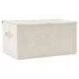 Cream fabric storage box 50x30x25 cm by vidaXL, Storage baskets - Ref: Foro24-332916, Price: 26,02 €, Discount: %