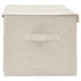 Cream fabric storage box 50x30x25 cm by vidaXL, Storage baskets - Ref: Foro24-332916, Price: 26,02 €, Discount: %