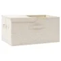 Cream fabric storage box 50x30x25 cm by vidaXL, Storage baskets - Ref: Foro24-332916, Price: 26,02 €, Discount: %