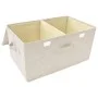 Storage boxes 2 units cream fabric 50x30x25 cm by vidaXL, Storage baskets - Ref: Foro24-332917, Price: 30,32 €, Discount: %