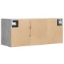 Mueble de TV de pared con luces LED gris hormigón 80x31x35 cm en Muebles TV | Comprar online en Foro24