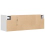 Mueble de TV de pared con luces LED blanco 100x31x35 cm en Muebles TV | Comprar online en Foro24