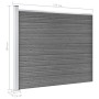 Set de panel de valla WPC gris 353x146 cm